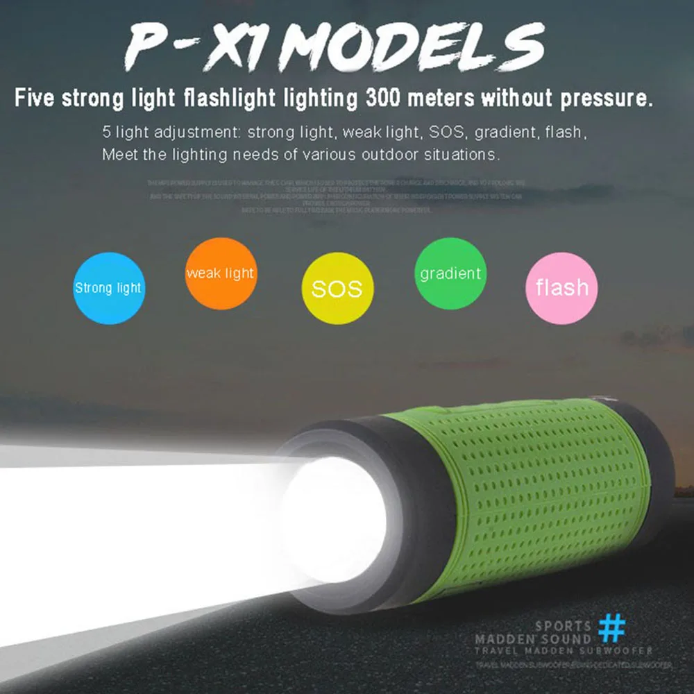 X1 беспроводной Bluetooth 4 0 динамик велосипедный водонепроницаемый уличный супер бас