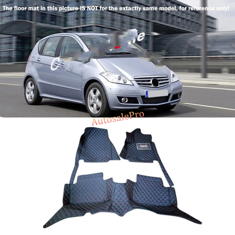 Right & Left Hand Drive Black Front Rear Floor Mat Carpets Pad cover For Mercedes Benz A Class W169 2009 2010 2011