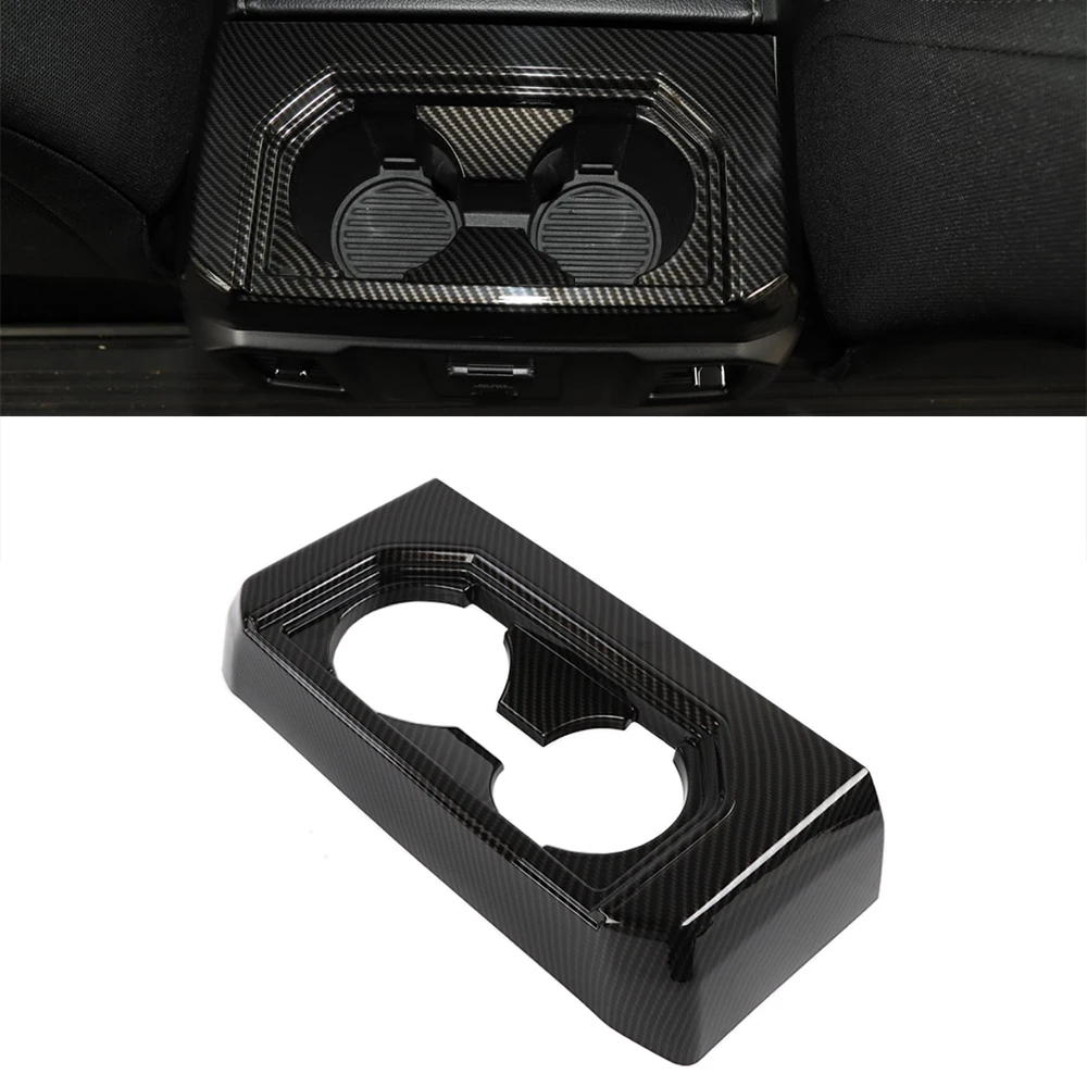 

Автомобильный подлокотник, задний подстаканник, декоративная панель для Ford F150 2016 2017 2018 2019 2020 2021, аксессуары для интерьера из АБС-углеродного...
