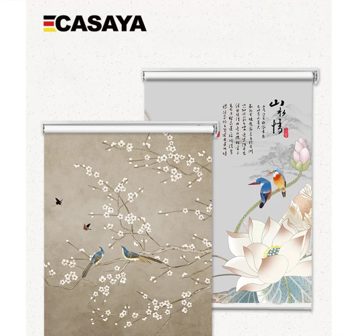 

Новое поступление Цифровая печать зрение рольставни птица цветок серия жалюзи занавески жалюзи для кабинета офиса