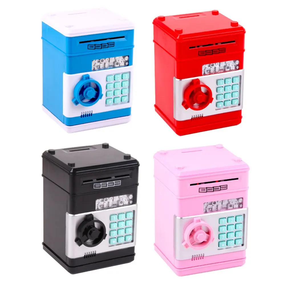 

1 Pcs For Children Password Piggy Bank Roll Money Entrance Password Unlocking Function Enough Space Beautiful Music