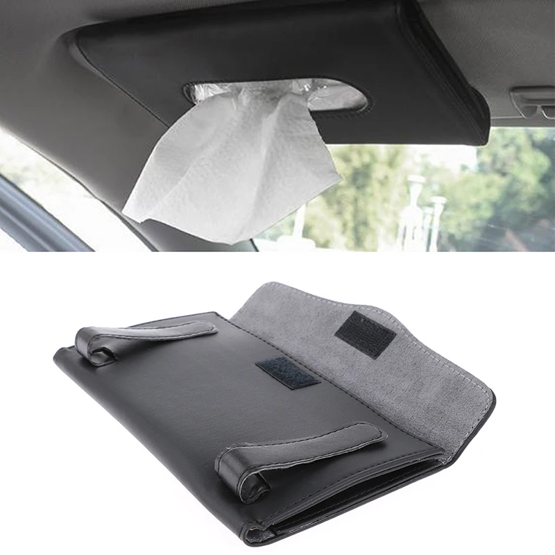 

1 Pc Tissue boxes Car Tissue Box Towel Sets Car Sun Visor Holder car Storage