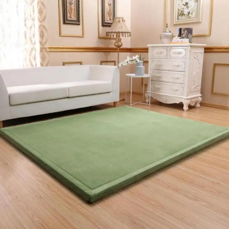 Толстый ковер из кораллового бархата 2 см татами для гостиной спальни детский