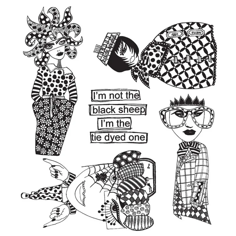 Прозрачные штампы страшные полоски одежда украшение для очков король Медуза