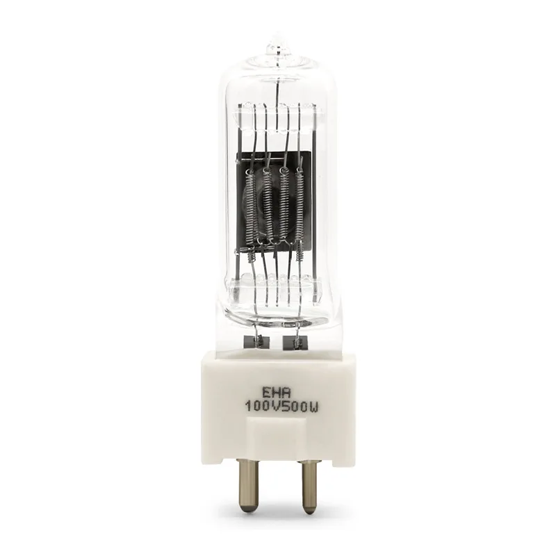 

HoneyFly EHA GY9.5 Halogen Lamp Bulb With Radiator 100V 500W Capsule Clear Machine Tool Instrument Light Warm White
