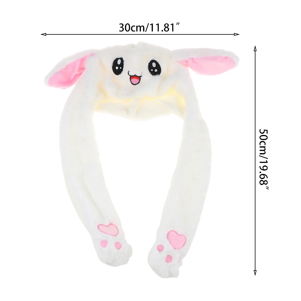 

Novelty Magic Rabbit Hat With Moving Ear Plush Toy Gift Kids Toy Party Photo