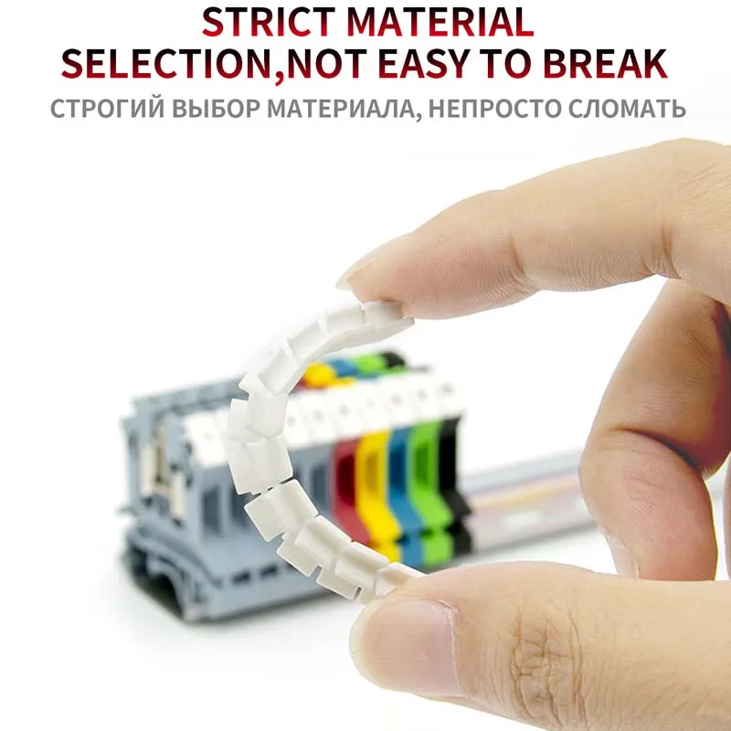 10 штук ZB6 с надписью и пустыми маркировками типа печати, серия UK, номер терминала Din Rail Blocks Maker Strips on.