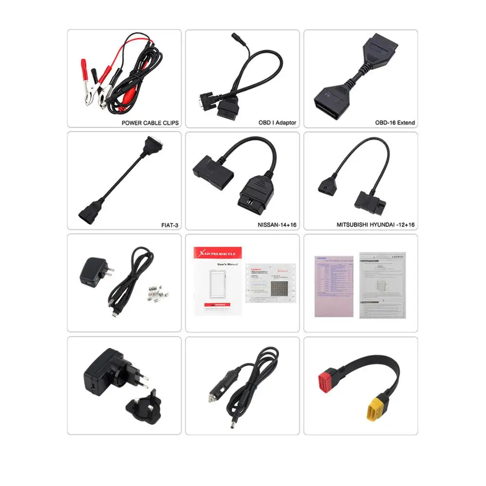 Диагностический инструмент LAUNCH X431 Pro mini v3.0 прибор для полной диагностики BT Wi Fi obd2