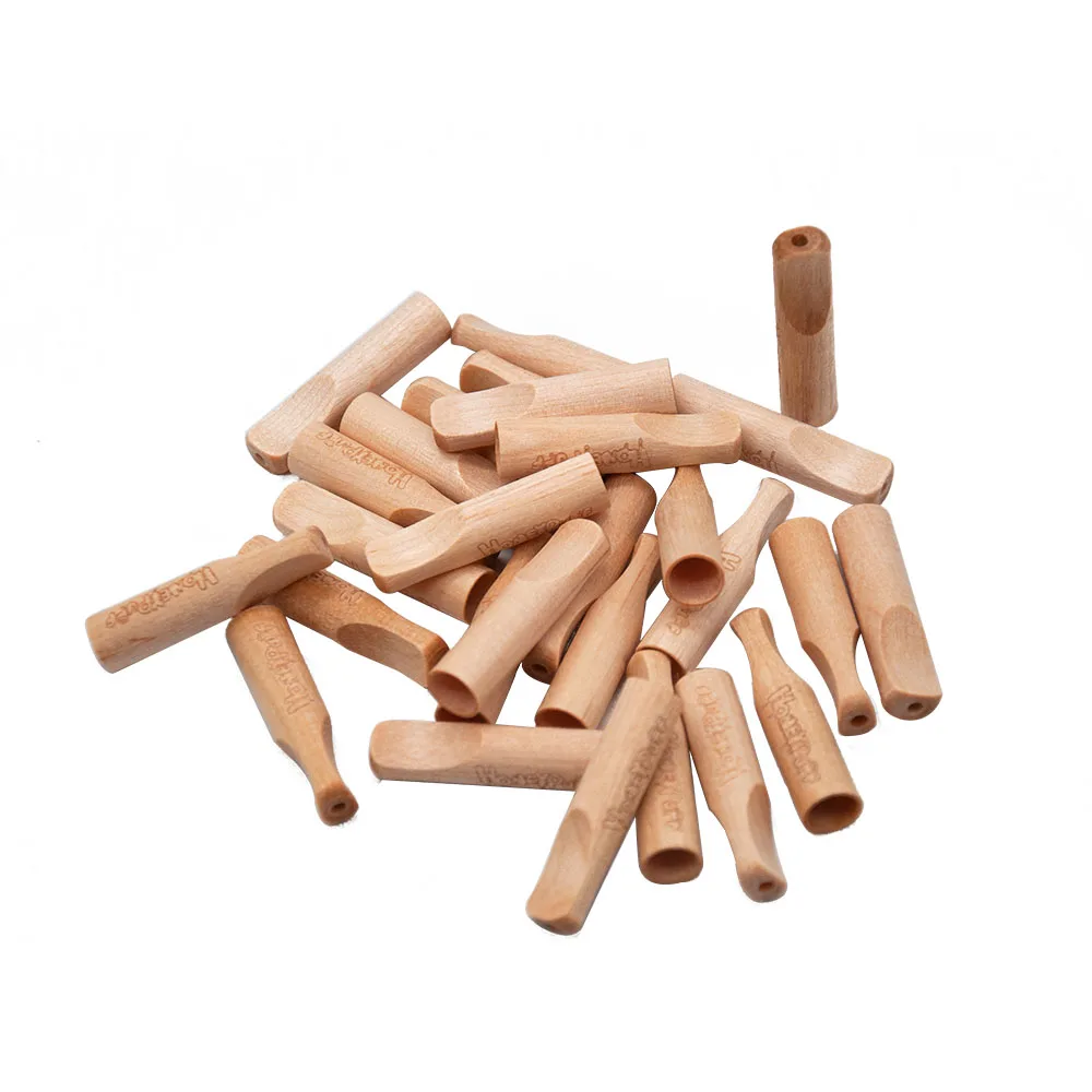 Rolling Wood Filter Tips With Natural Flavor 40MM Smoking Wooden Mouth Tip Tobacco Hand Pipe Accessories | Дом и сад
