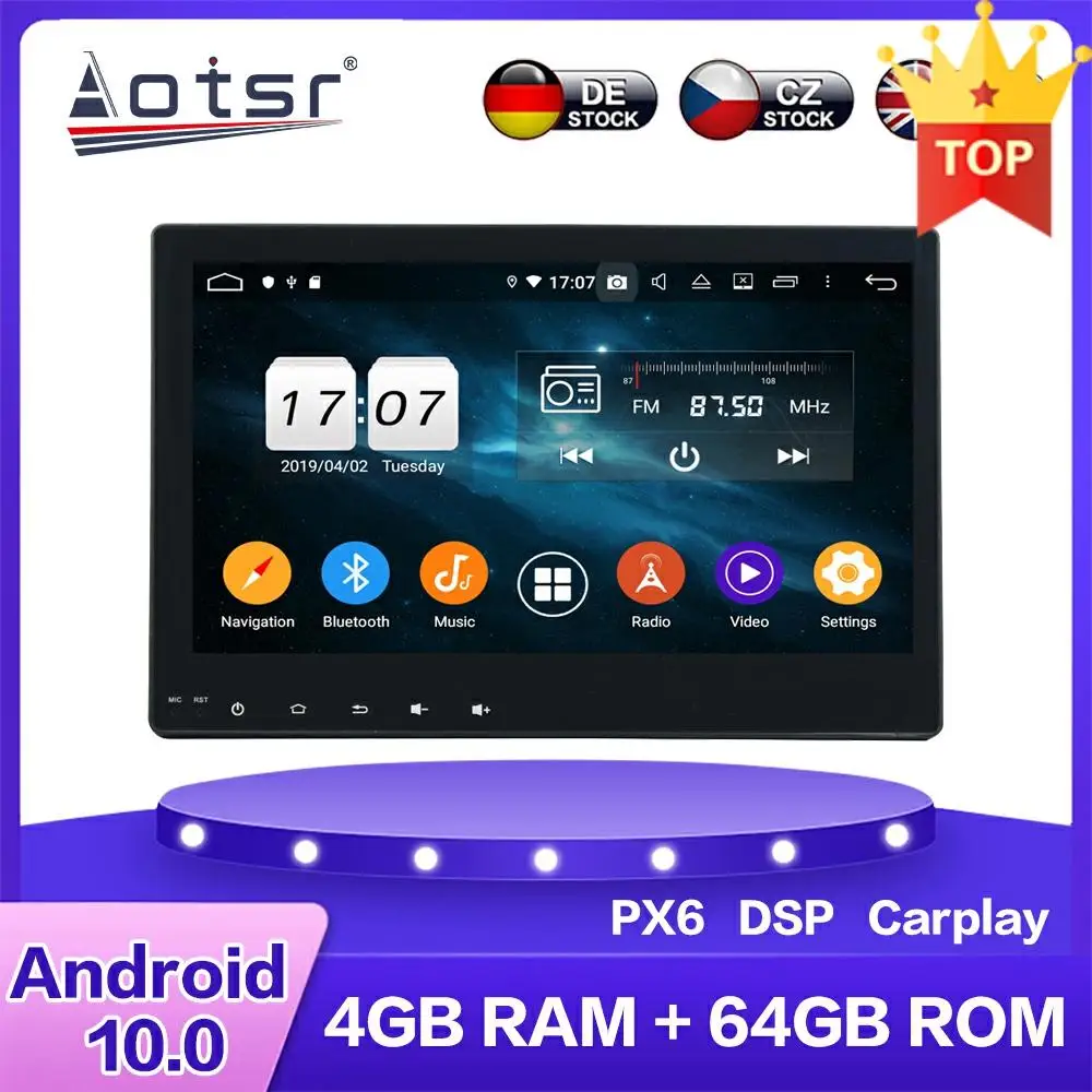 Автомагнитола для Toyota Hilux 2016 + Android мультимедийный DVD плеер px6 64G Автомобильная GPS