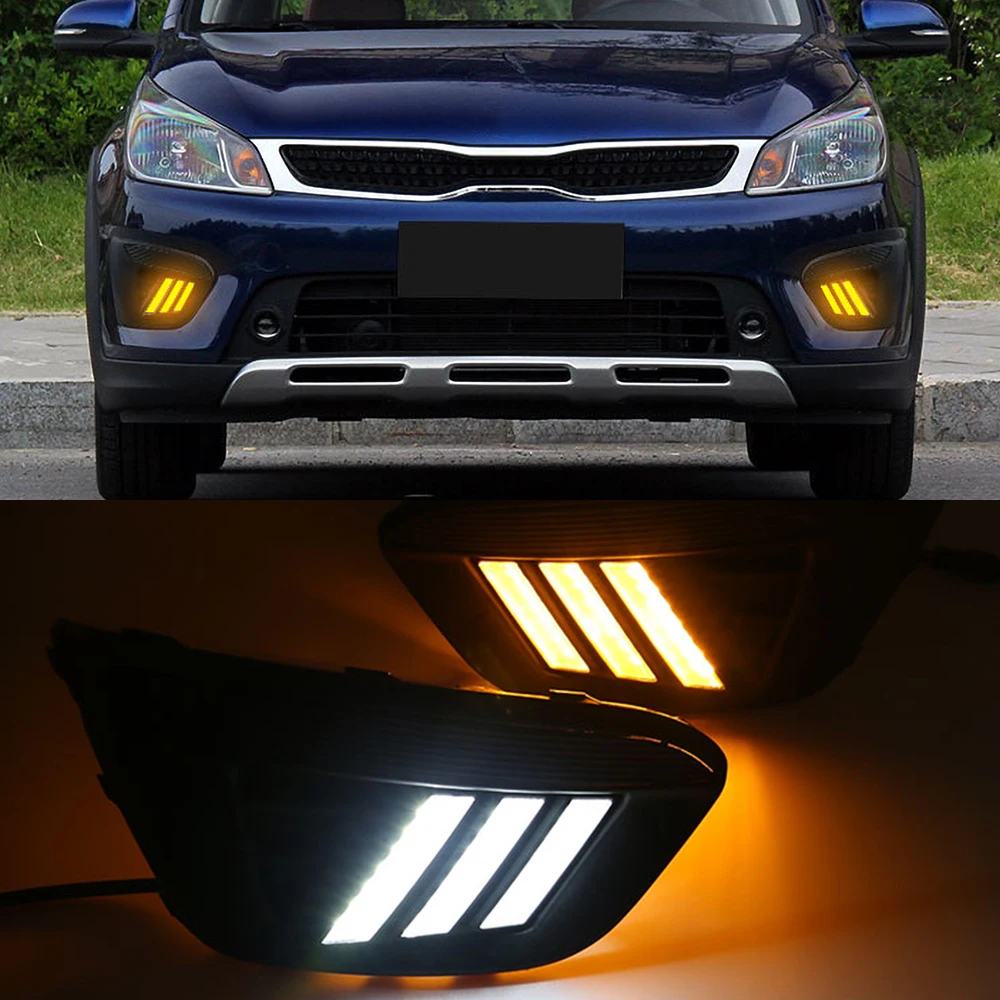 Автомобильный мигающий 2 шт. супер яркий светодиодный автомобиль для России KIA RIO X