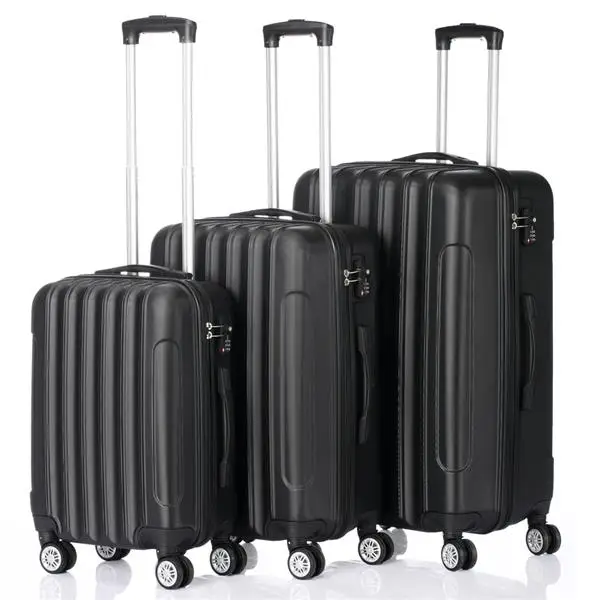 Maleta de viaje multifuncional 3 en 1 de gran capacidad, Maleta de negocios para estudiantes, color negro-3