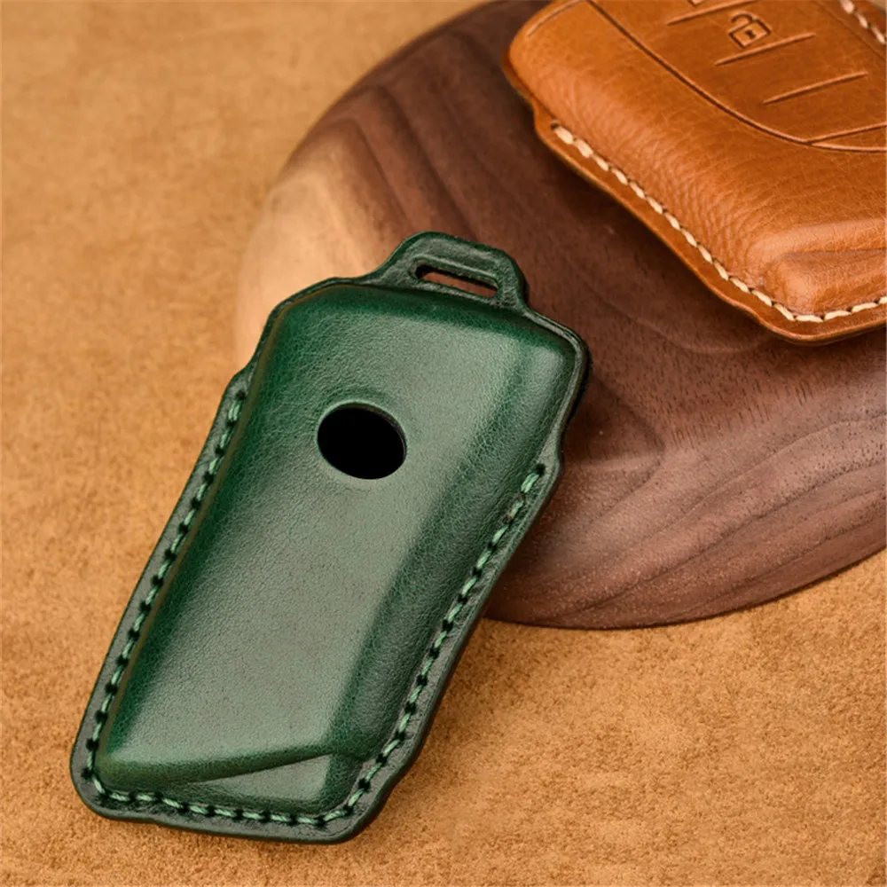 Чехол для автомобильного ключа с дистанционным управлением из натуральной кожи