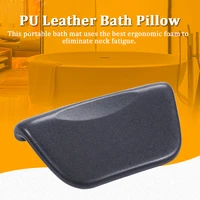 1pc newest spa bath pillow pu bath cushion with non slip suction cups ergonomic home spa headrest for relaxing head neck back