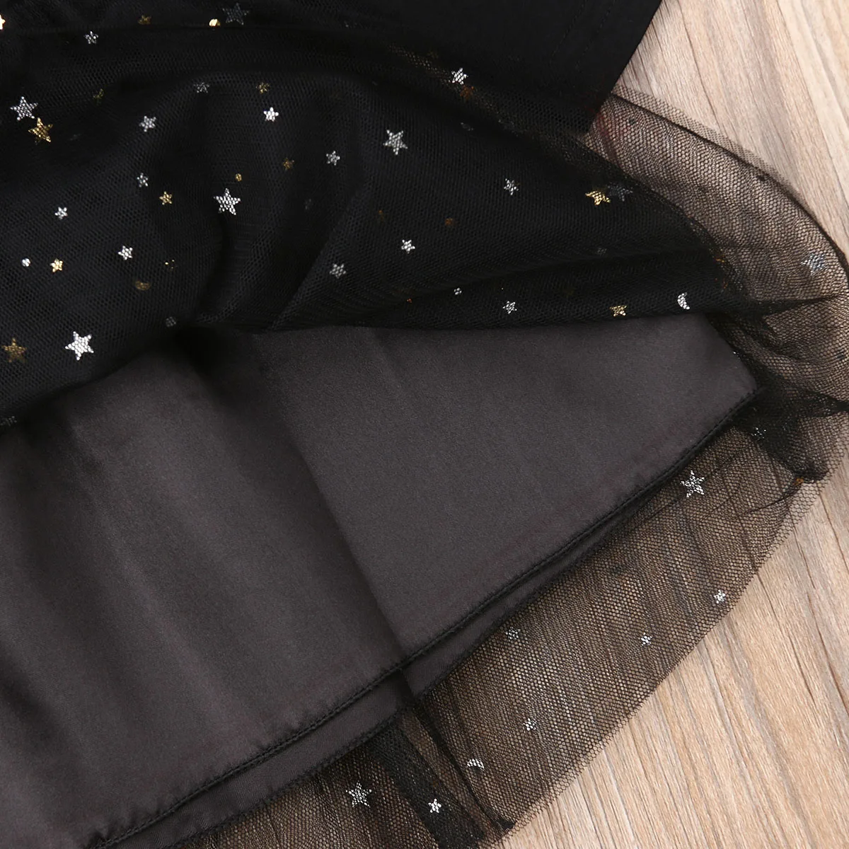 Детское платье с блестками и длинным рукавом однотонное|Платья| |