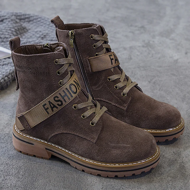 Женские ботинки из натуральной кожи Новое поступление 2019 года женские ботильоны