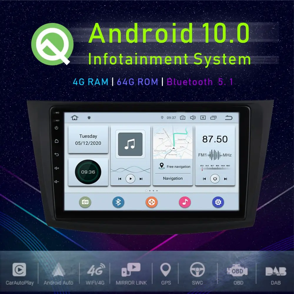 

JSTMAX 9 "Android 10,0 Автомобильный GPS плеер для Mazda 3 2010 2011 2012 Мультимедиа Радио плеер