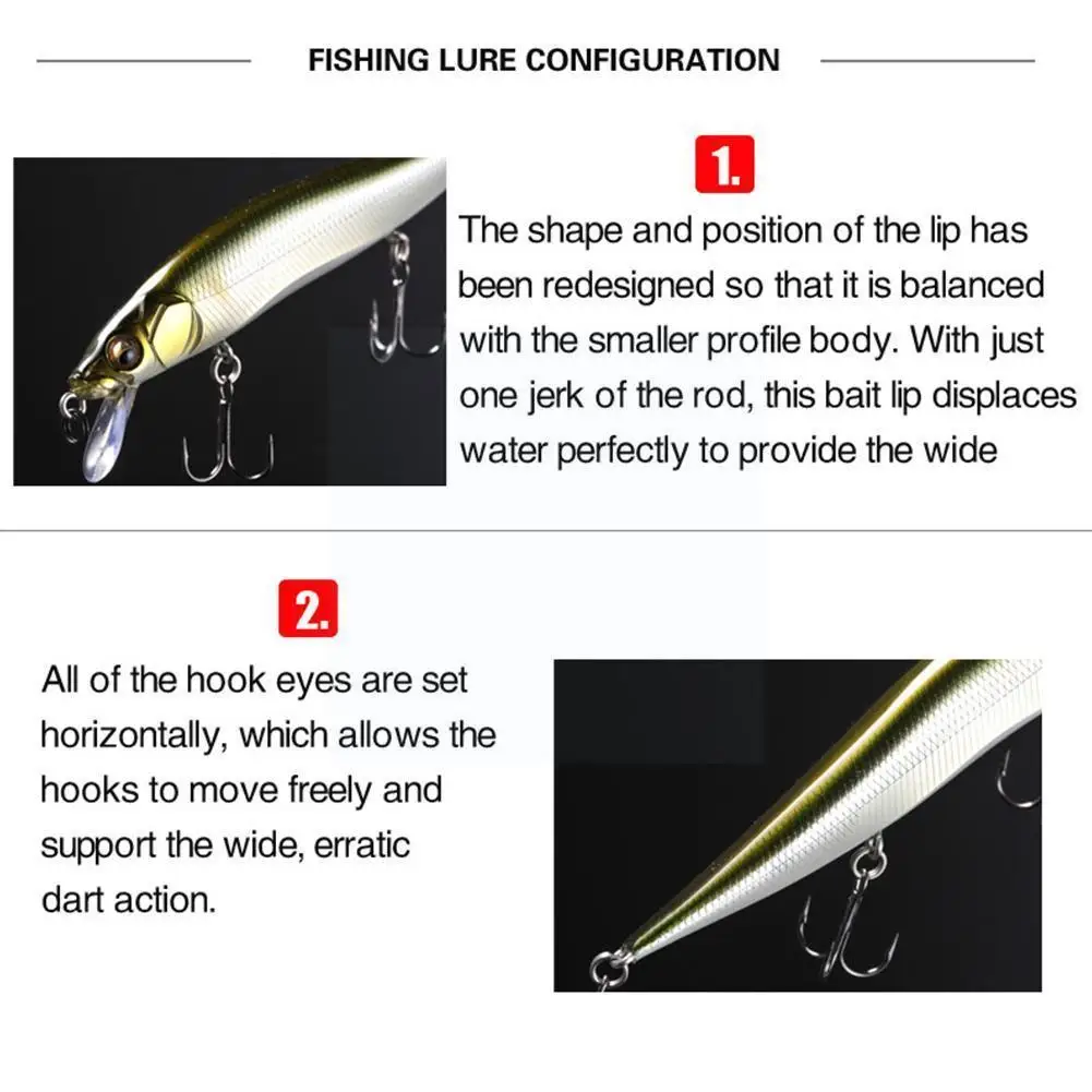 

Minnow Fishing Lures Japan Fishing Tackle Swim Fish Lure Tuna Suspended Lure Bass Crankbait Pike N2z5