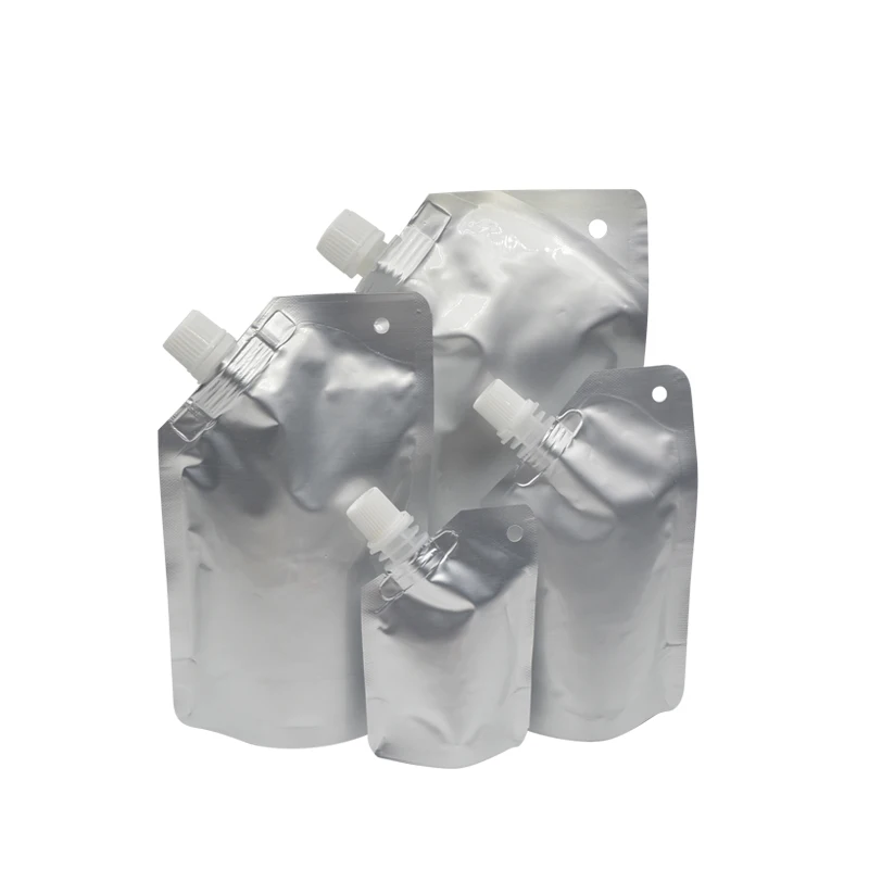 20 шт хлынула стоьте вверх мешок питьевой воды соус фляга Spout вина ликера напитков