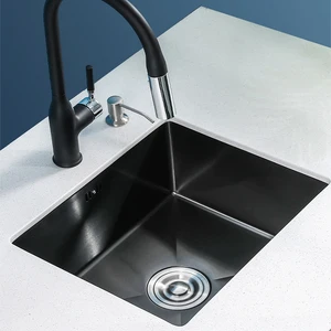 38x30cm small black bar sink 304 stainless steel kitchen sink undermount single bowl for home improvement with drain accessories free global shipping