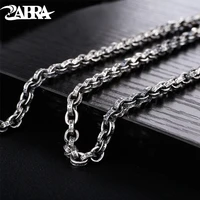 zabra buddhism mantra signet 925 sterling silver necklace men width 5mm 5055606570cm long box chain biker jewellery