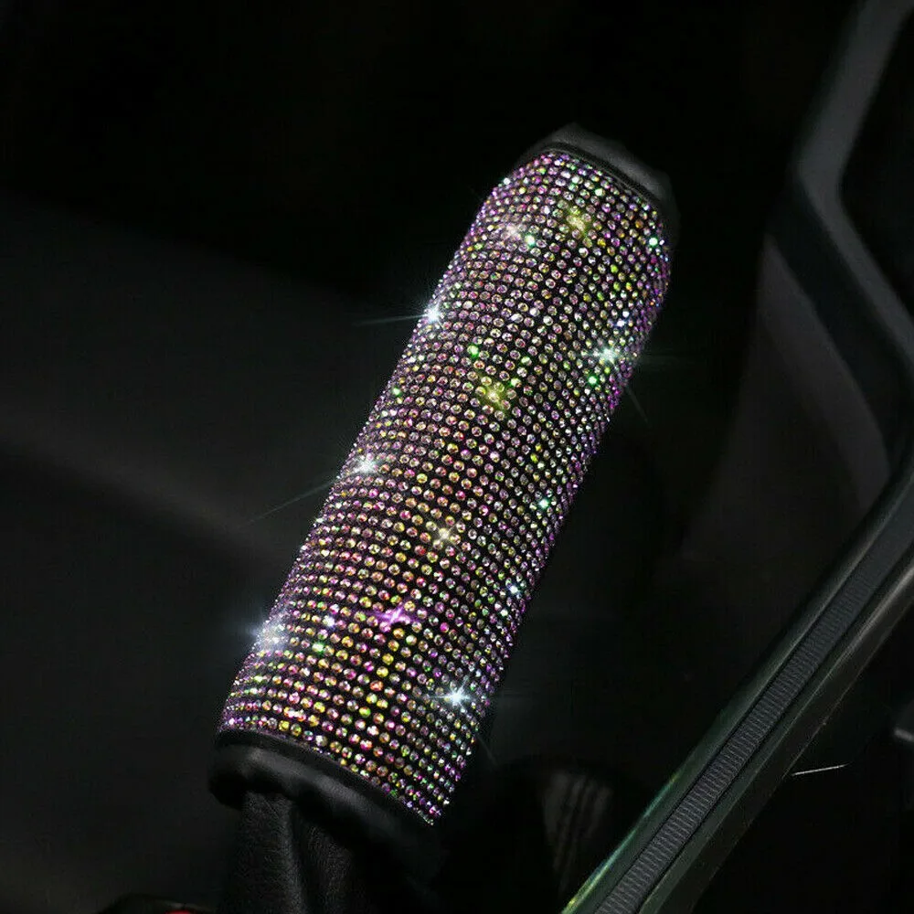 

Accessory Handbrake Cover Bling Diamond Parts Replacement Rhinestone Sparkle