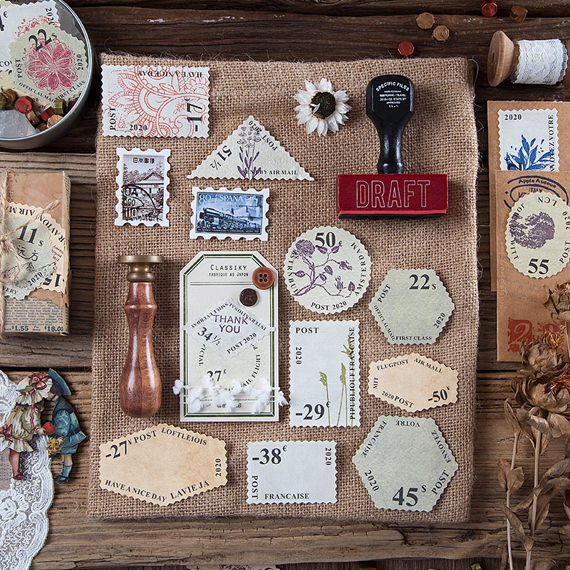 

8PCS/LOT suBai post office series special-shaped message paper memo pad