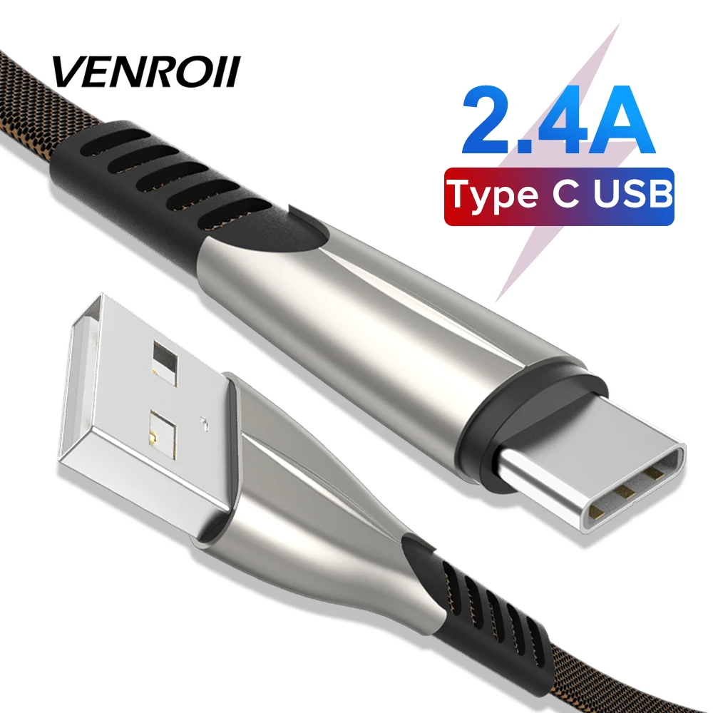 1 м type-C USB кабель для быстрой зарядки samsung Xiaomi Android Синхронизация данных USBC шнур
