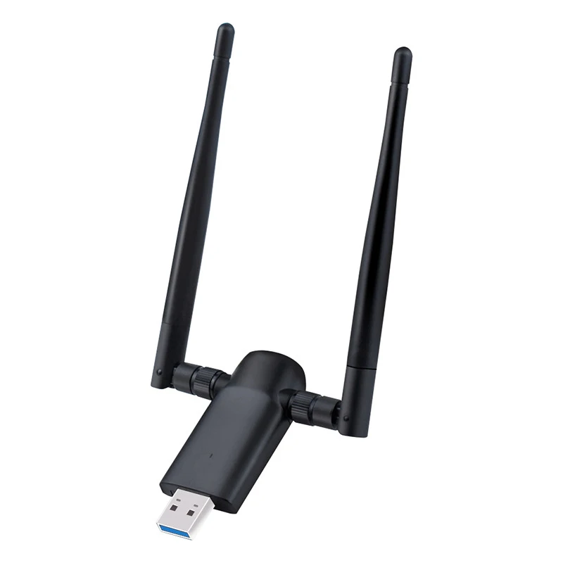 

Wireless WiFi Adapter Portable USB 1200M Dual Band 2.4G/5GHz Wireless Network Card with Antenna