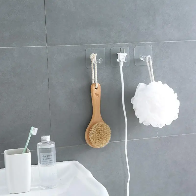 

5/10/15pcs Wall Storage Hook Punch-free Power Plug Socket HolderKitchen Stealth Hook Wall Adhesive Hanger Bathroom Wholesale Hot