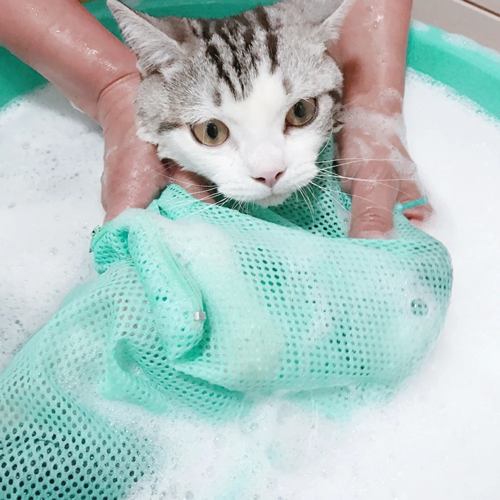 Регулируемая Сетчатая Сумка для ванной пятого поколения с котенком сумка ухода