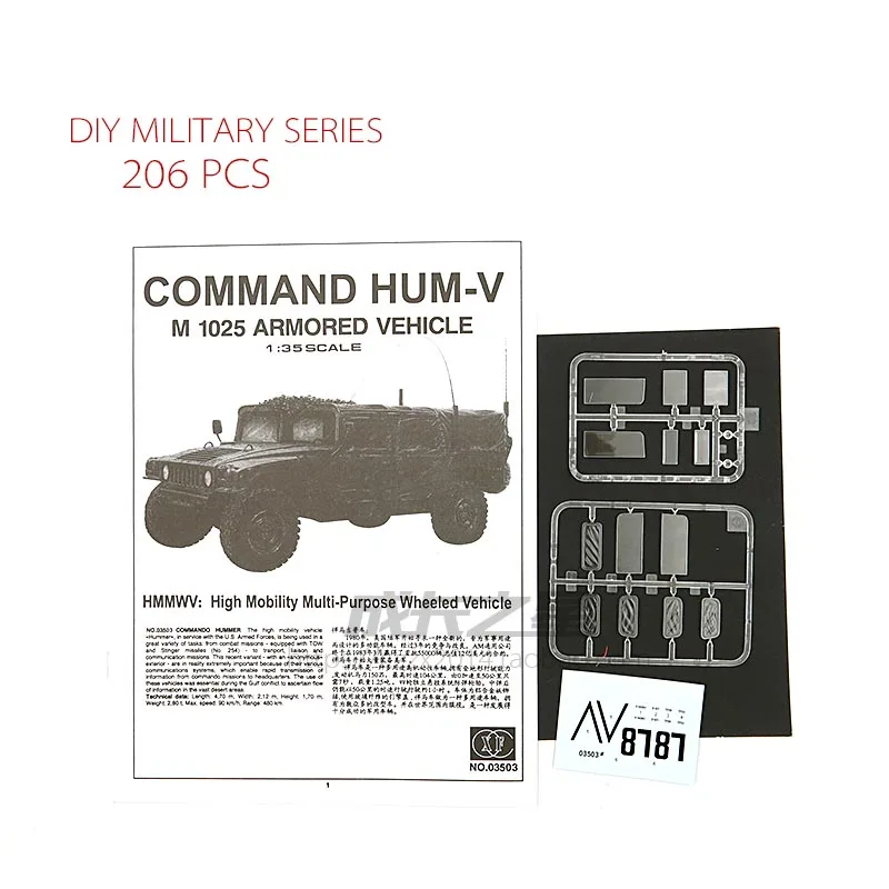Модель 1/35 года бронированный грузовик Hummer штурмовой внедорожник Сборная модель
