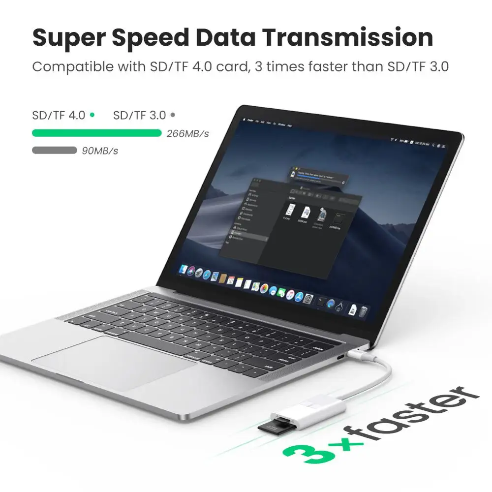 Устройство для чтения карт памяти UGREEN USB Type C SD TF Micro SD|Картридеры| |