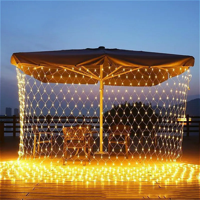 Светодиодная сетчатая гирлянда 1 5x1 5 м 3x2 6x4 | Лампы и освещение