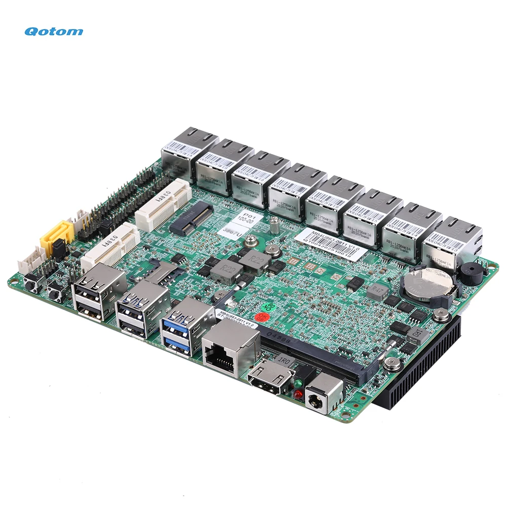 Qotom Mini PC Core i3 Processor Onboard 8x Intel Gigabit LAN Ports Home Office Advanced Router Firewall | Компьютеры и офис