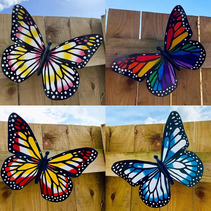 

Acrylic Butterfly Wall Decor Large Simulation Insect Ornament Garden Art Hanging Pendant for Bar Cafe Door 25*18cm QP2