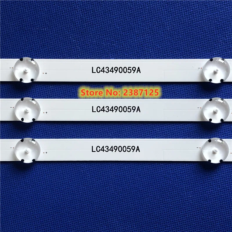 83 см Светодиодная лента 7 светодиодов для LG 43UK6300PLB 43UJ634V 43UJ635V 43LJ61_FHD_L LC43490059A LC43490058A