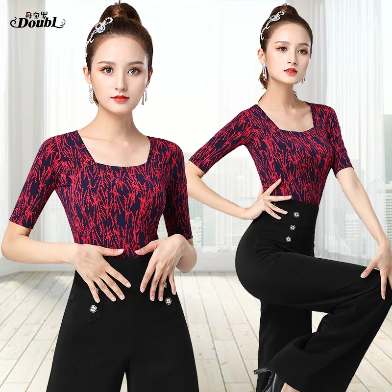 Высококачественная женская Танцевальная бальная комната Doubl женские костюмы для