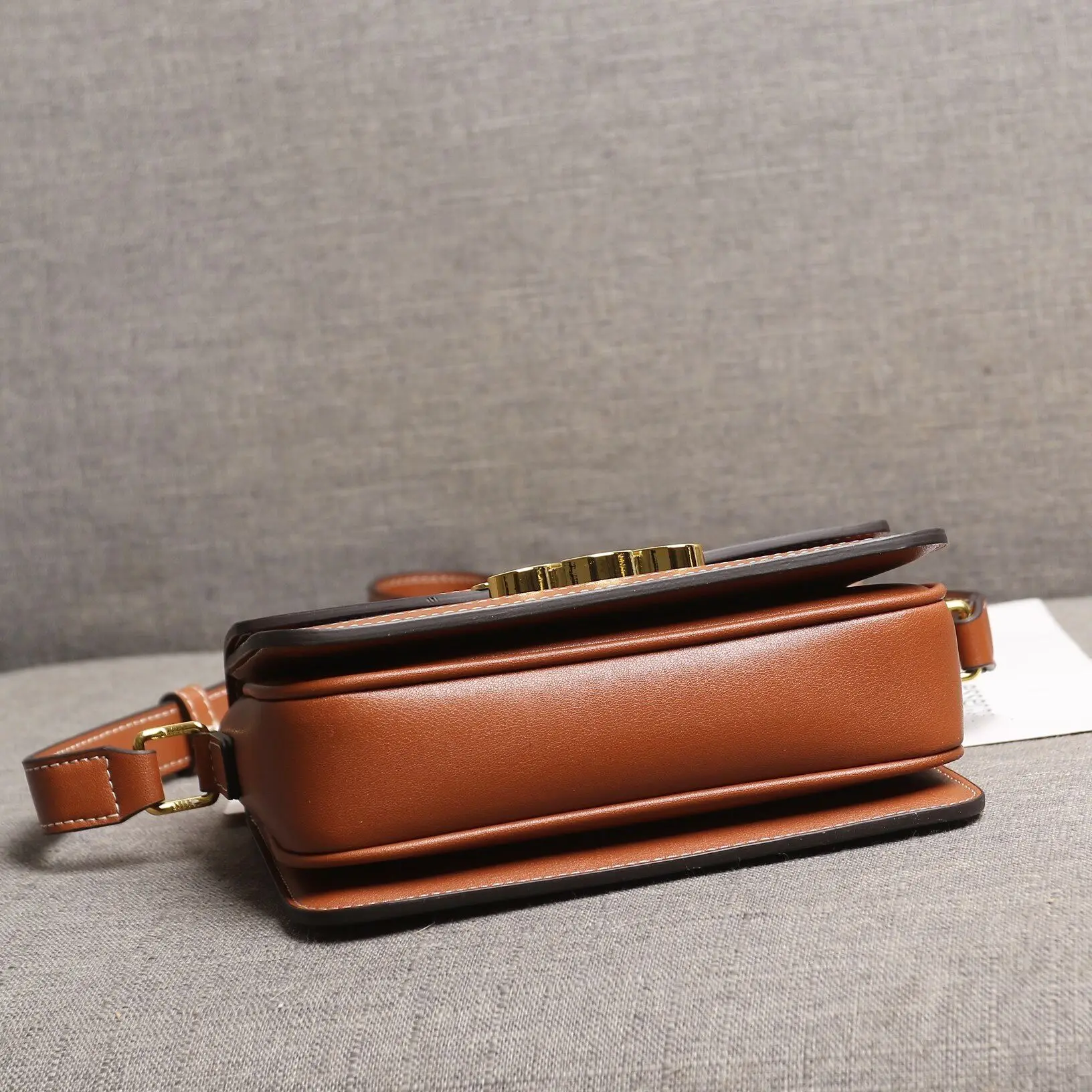 

2021 spring/summer new fashion trend girl quality brand tofu bag spliced canvas triumphal door lock bag