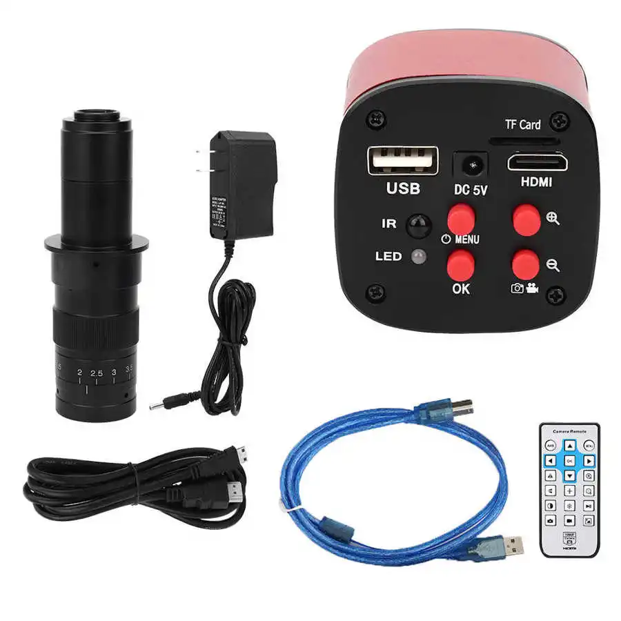 Цифровой промышленный микроскоп 1080P HDMI USB CPU SMD ремонт СВАРКА-В переменного тока