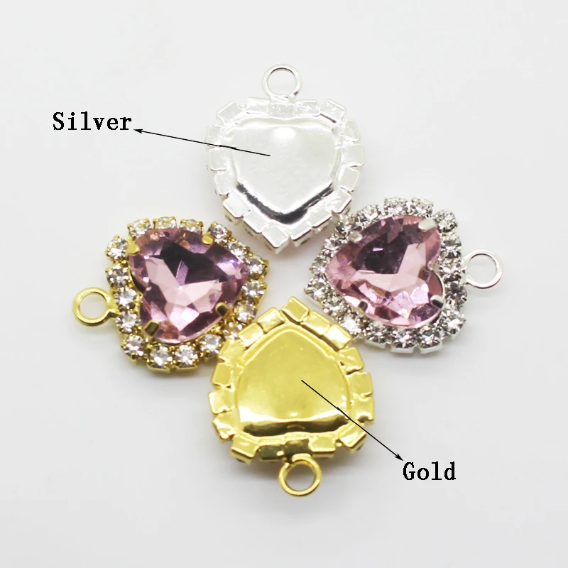 10 шт./лот корейские ювелирные аксессуары Персиковое сердце коготь сверлильный