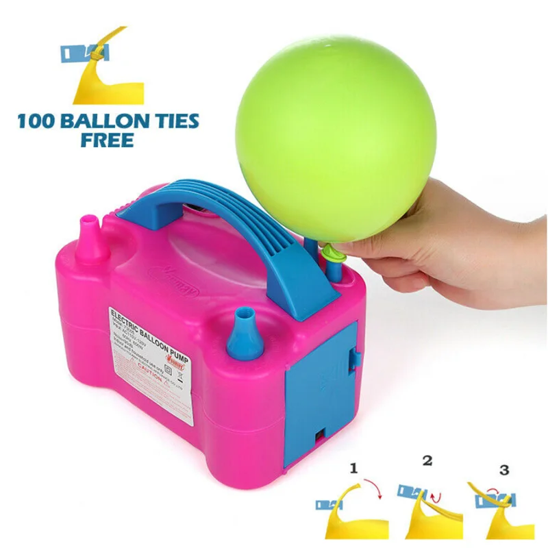 Портативный Электрический насос для накачивания воздушных шаров с вилкой