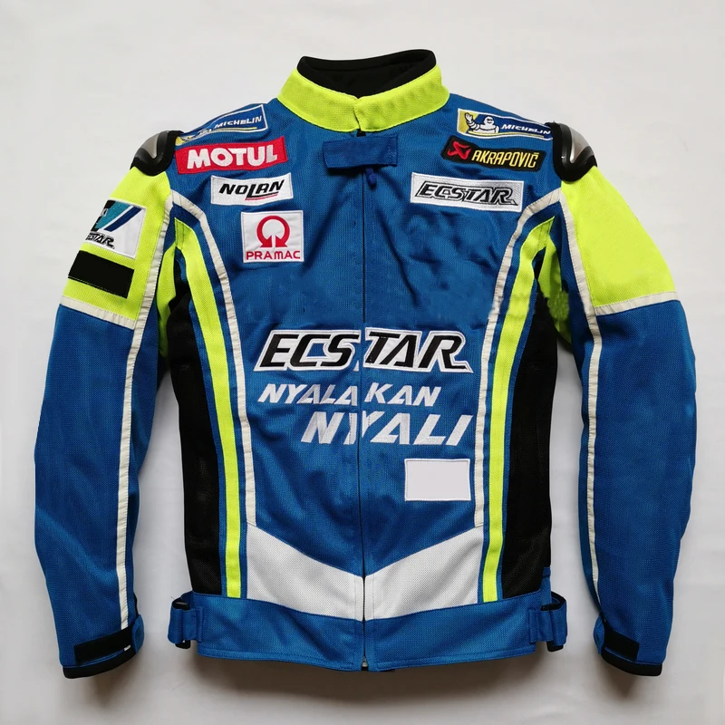 New Textile Fabric Men's Jacket For Suzuki GSXR Motorcycle Street Moto Racing Riding Protective Clothing Winter Summer Jacket