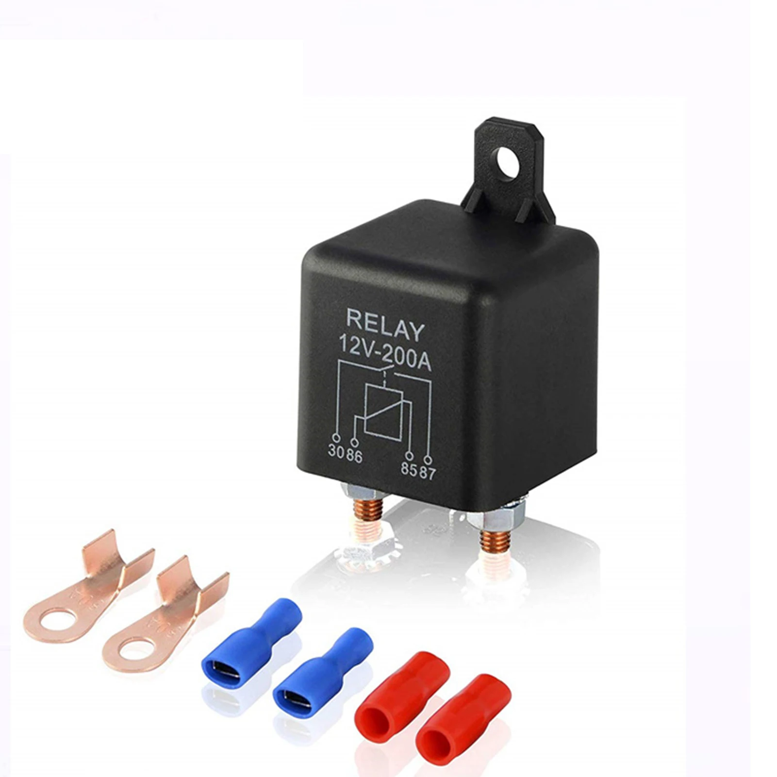 

ZL180 12V 200A Seal 4 Pins Terminal Automotive Starter Relay With Accessories