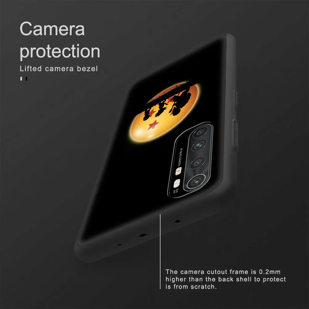 case for xiaomi mi poco x3 nfc 10t pro 5g m3 note 10 lite 9t 11 black luxury printing soft phone cover son gokus d dragon ball free global shipping