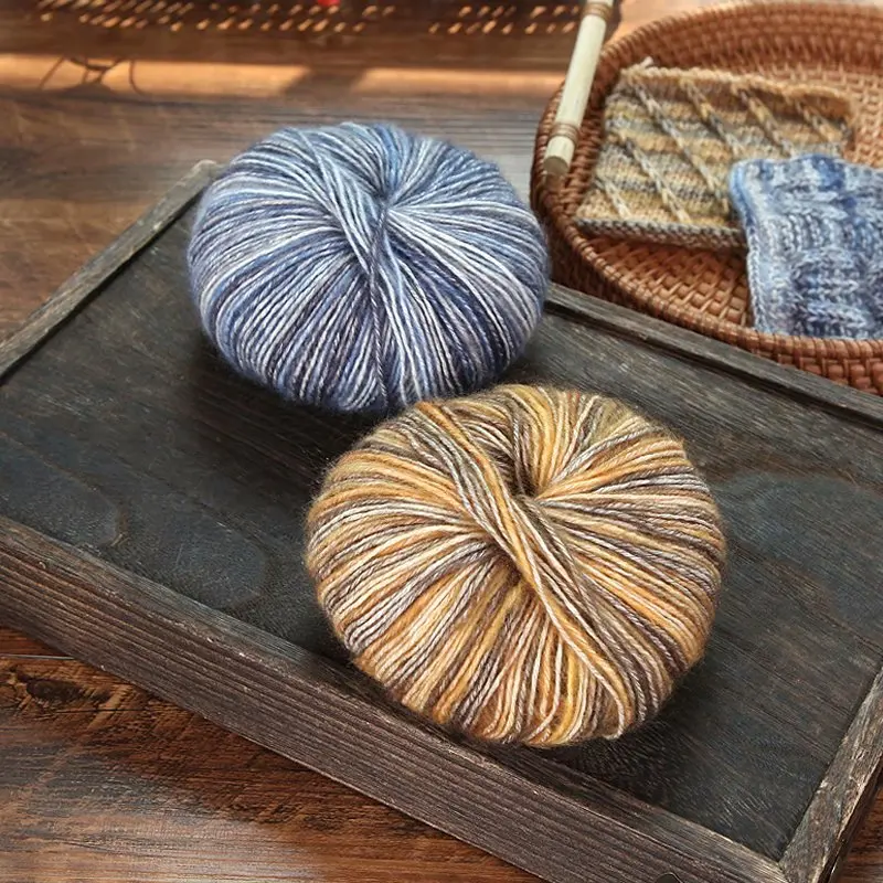 50g/Ball Camouflage Cotton Wool Crochet Yarn Warm Skin-friendly For Knitting Soft Scarf Hat Sweater Thick Hand |