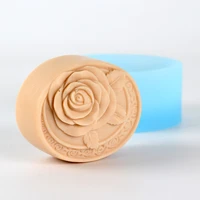 3d silicone soap molds handmade round flower pattern resin moulds wedding decoration tool
