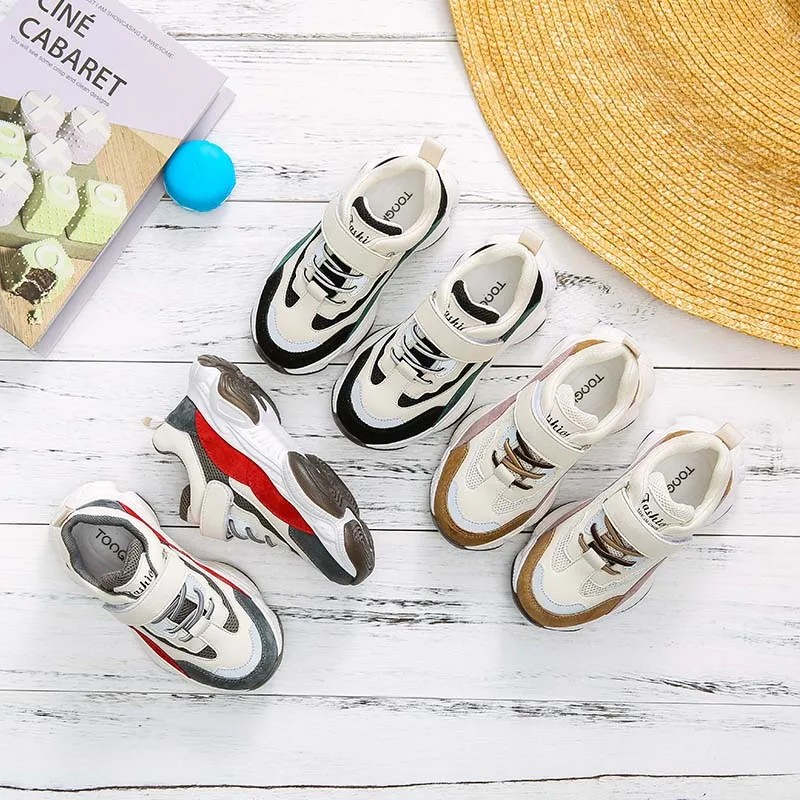 Детские спортивные кроссовки Черные повседневные для мальчиков Брендовые бега