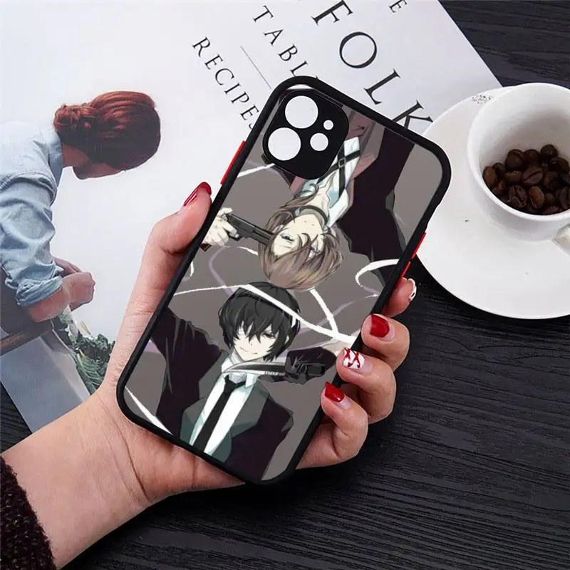 

Anime Bungou Stray Dogs Dazai Osamu Phone Case matte transparent For iphone 7 8 11 12 plus mini x xs xr pro max cover