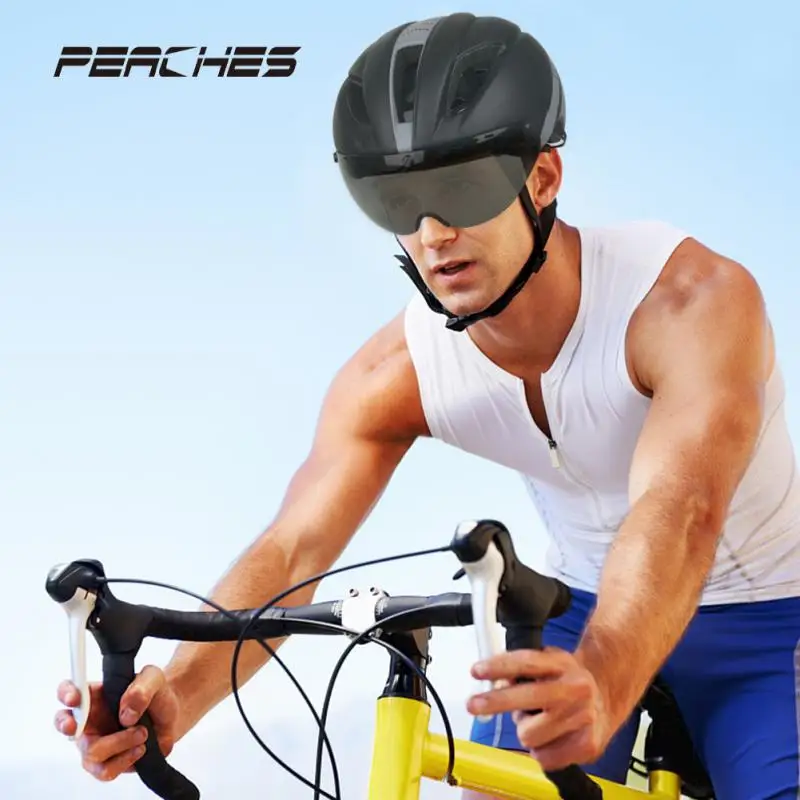 

Уличные сверхлегкие велосипедные очки для верховой езды пневматический шлем дорожный Мужской и Женский Мужской горный велосипед цельный В...